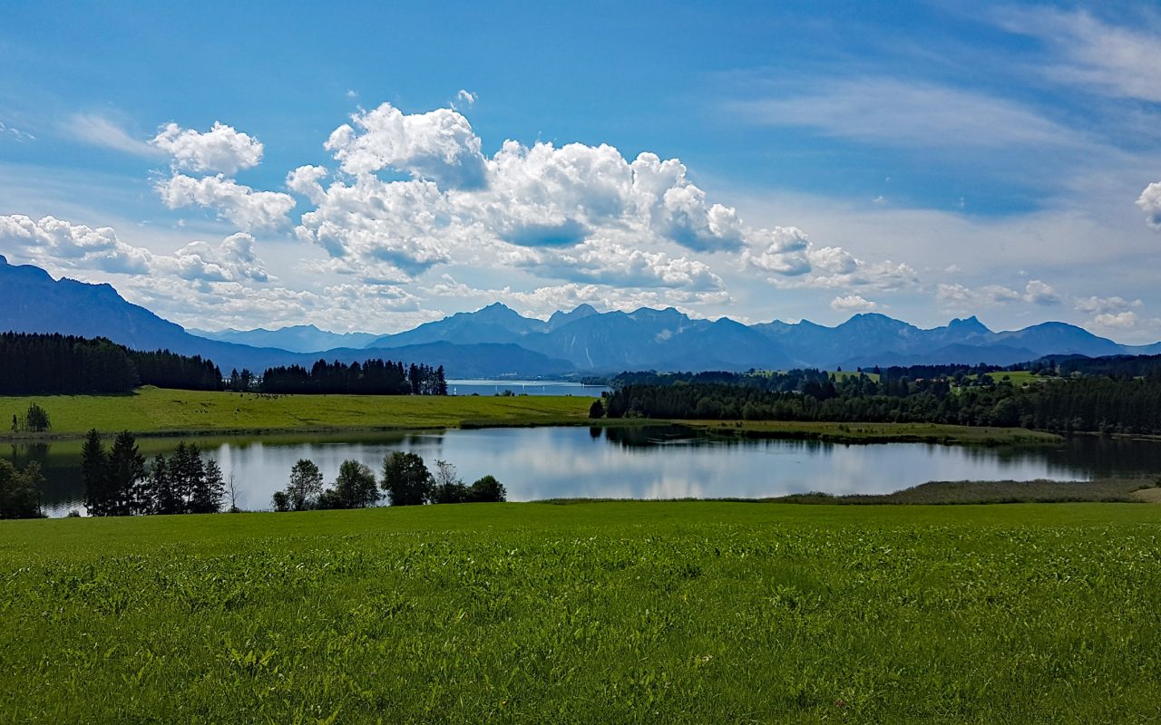 Ilasbergsee Forggensee Radrunde Wanderung